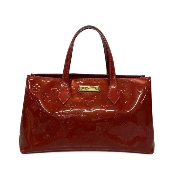 Auth LOUIS VUITTON Wilshire PM M93642 Pomme d'Amour Monogram Vernis - MI1089 - Picture 1 of 9